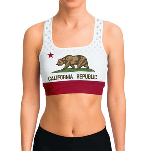 California Flag Sports Bra