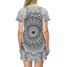 Load image into Gallery viewer, Mandala Bloom All Over Print T-Shirt Dress
