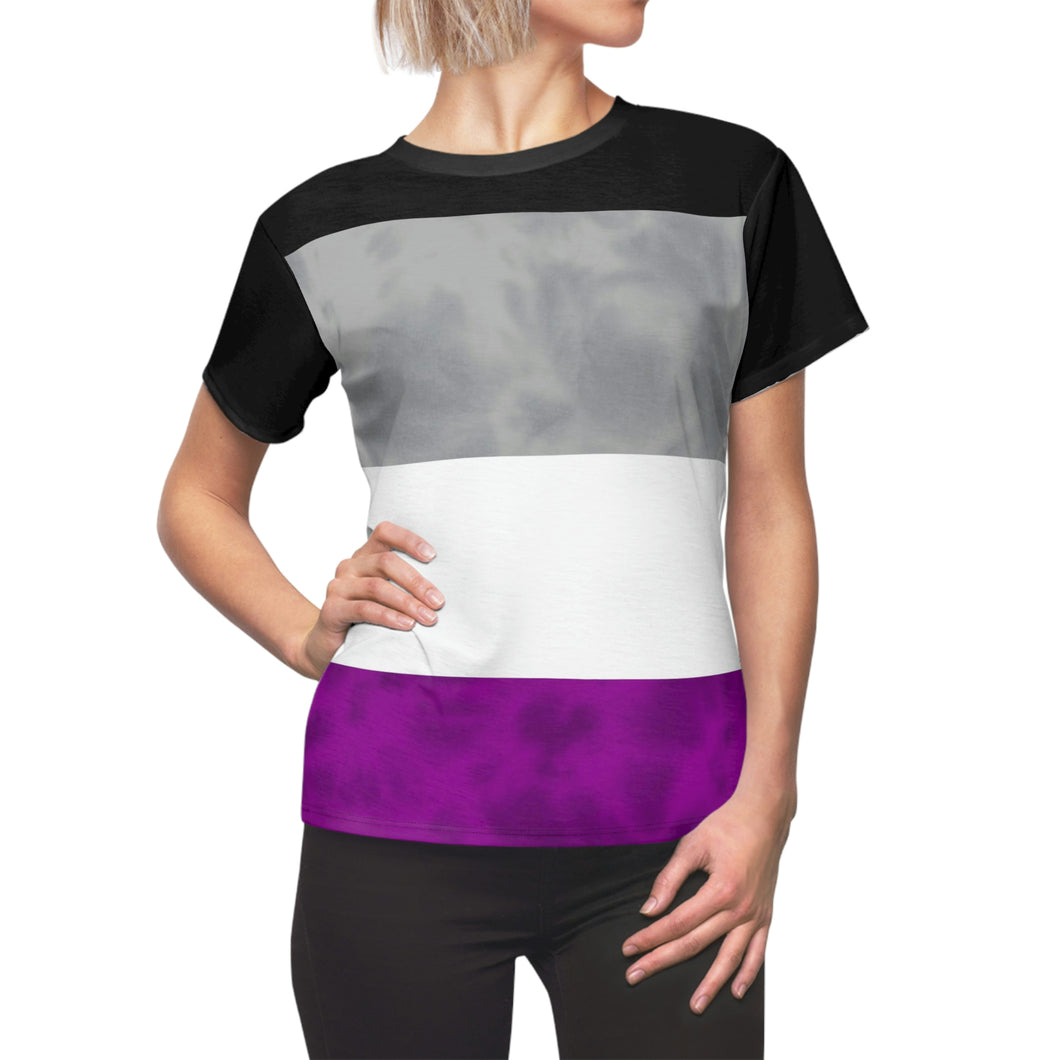 Asexual Pride Flag Tie Dye Women's T-Shirt